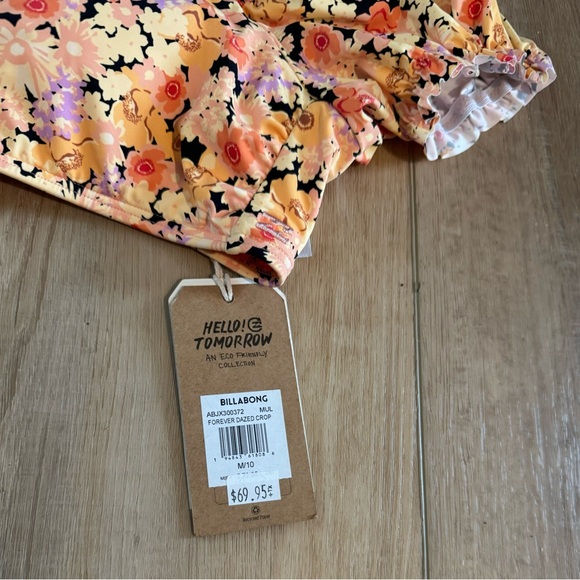 NWT Billabong Forever Dazed Crop Bikini Top - Picture 8 of 9